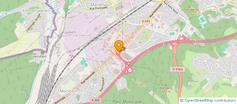 localisation de l'entreprise NATUMED  FORBACH