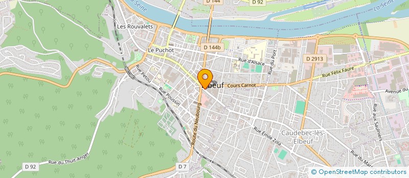 localisation de l'entreprise NATUR'AFIA à ELBEUF