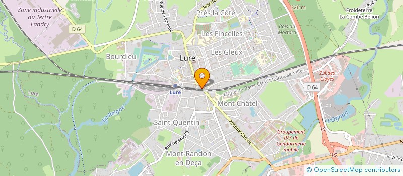 localisation de l'entreprise NATUR'ART  LURE