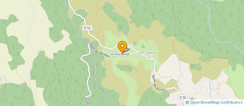 localisation de l'entreprise NATUR'AUBRAC  LES SALCES