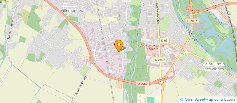 localisation de l'entreprise NATUR'BIO  VILLEMANDEUR