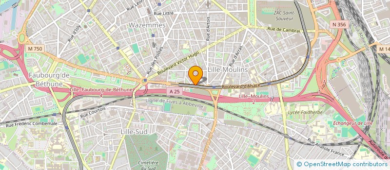localisation de l'entreprise NATUR'ELLE à LILLE
