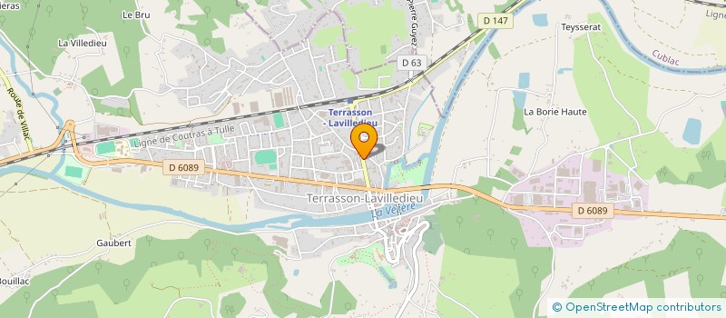 localisation de l'entreprise NATUR ELLE ESTHETIQUE à TERRASSON-LAVILLEDIEU