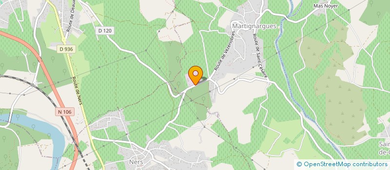 localisation de l'entreprise NATUR'EPURE à MARTIGNARGUES