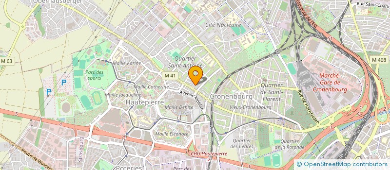 localisation de l'entreprise NATUR'EST BIO à STRASBOURG