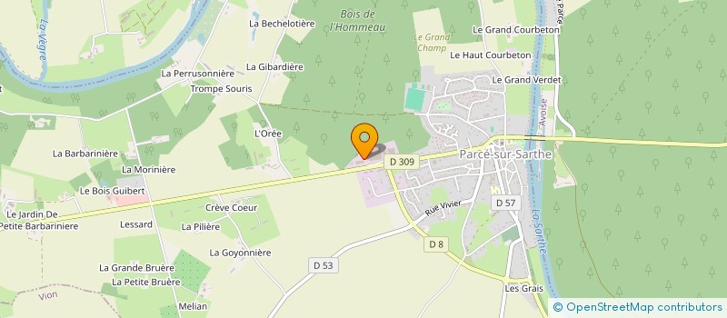 localisation de l'entreprise NATUR'EUROPE à SABLE SUR SARTHE