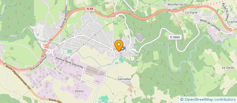 localisation de l'entreprise NATUR'EVEIL  BLAVOZY