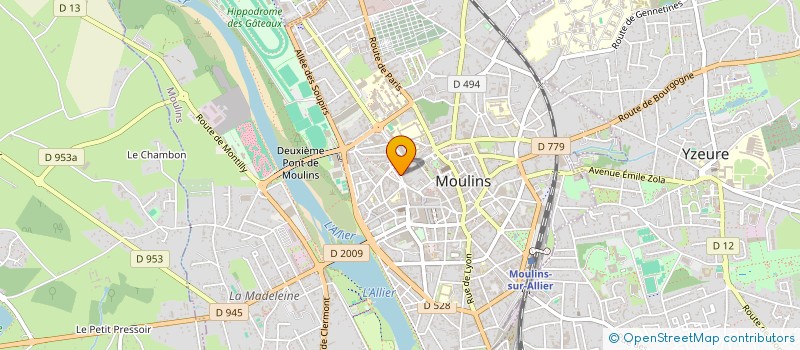 localisation de l'entreprise NATUR' EVI BIO à MOULINS