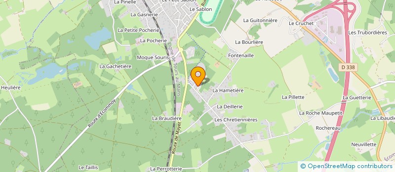 localisation de l'entreprise NATUR-EVIDENCE DISTRIBUTION SAS  ECOMMOY