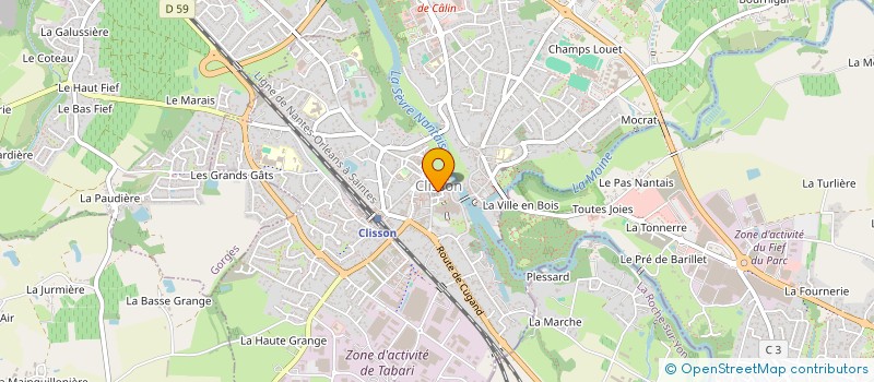 localisation de l'entreprise NATUR'HELL BROS à CLISSON
