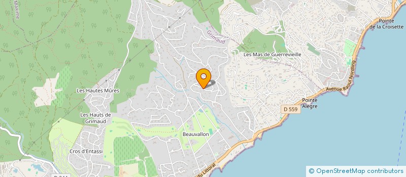 localisation de l'entreprise NATUR'IN à GRIMAUD
