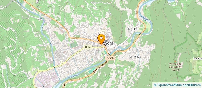 localisation de l'entreprise NATUR'L BIO à NYONS