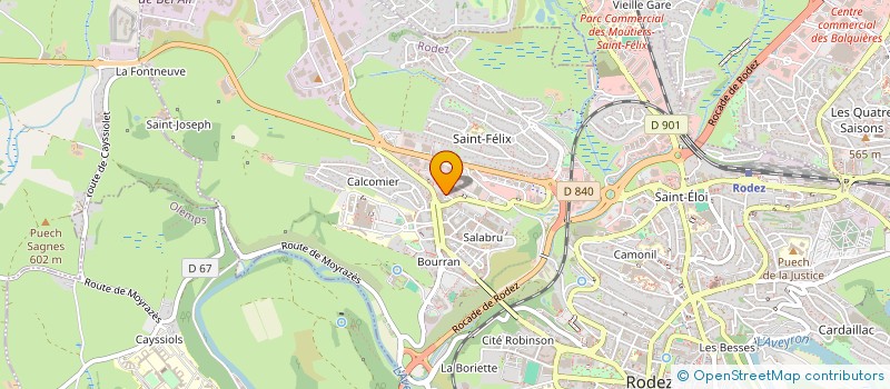 localisation de l'entreprise NATUR'L HOME à RODEZ
