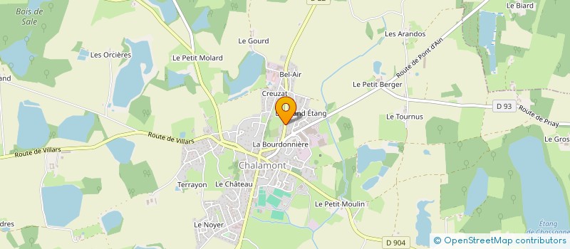 localisation de l'entreprise NATUR'LATT  CHALAMONT