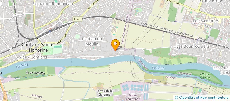 localisation de l'entreprise NATUR'O GRIMPE  CONFLANS-SAINTE-HONORINE