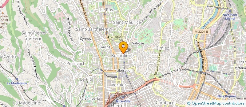 localisation de l'entreprise NATUR'O'SANTE à NICE