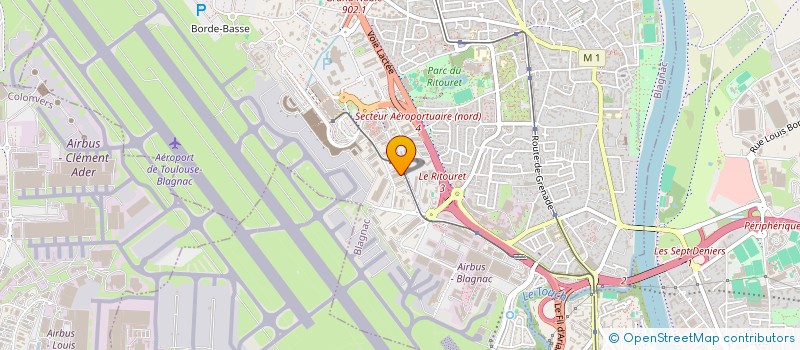 localisation de l'entreprise NATUR'PRO à BLAGNAC