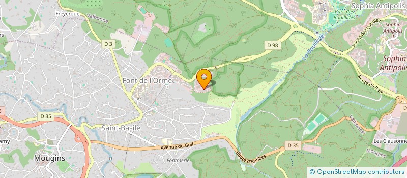 localisation de l'entreprise NATURA 2  MOUGINS