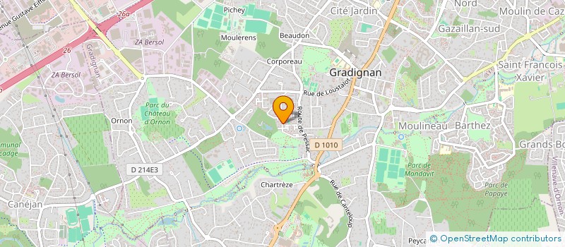 localisation de l'entreprise NATURA  GRADIGNAN