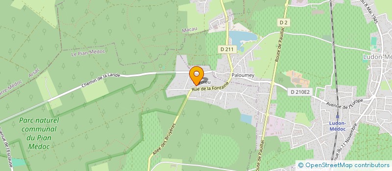 localisation de l'entreprise NATURA CABANA  LE PIAN-MEDOC