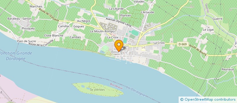 localisation de l'entreprise NATURA COIFFURE  BOURG