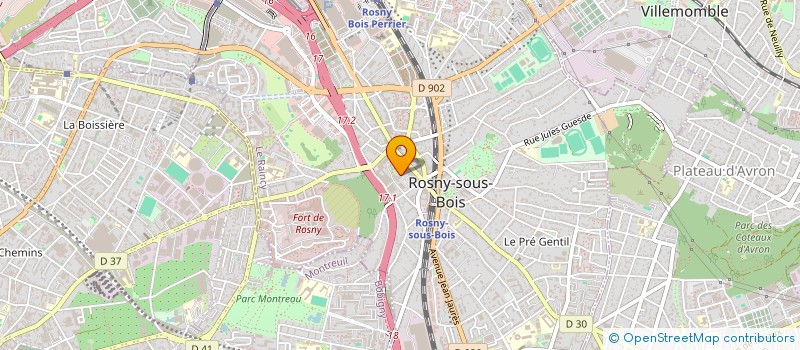 localisation de l'entreprise NATURA FELICE à ROSNY-SOUS-BOIS