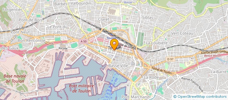 localisation de l'entreprise NATURA FORCE  TOULON