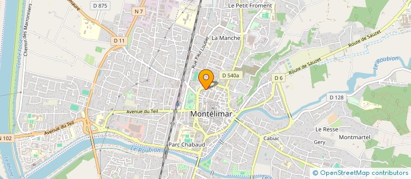 localisation de l'entreprise NATURA GABIONS  MONTELIMAR