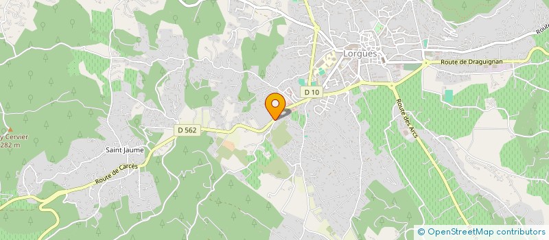 localisation de l'entreprise NATURA PAYSAGES à LORGUES