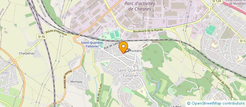 localisation de l'entreprise NATURA PRESSING à SAINT-QUENTIN-FALLAVIER