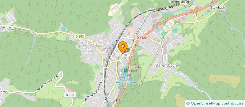 localisation de l'entreprise NATURA VALLEE  SCHIRMECK