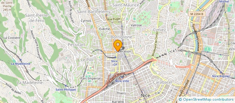 localisation de l'entreprise NATURAC à NICE