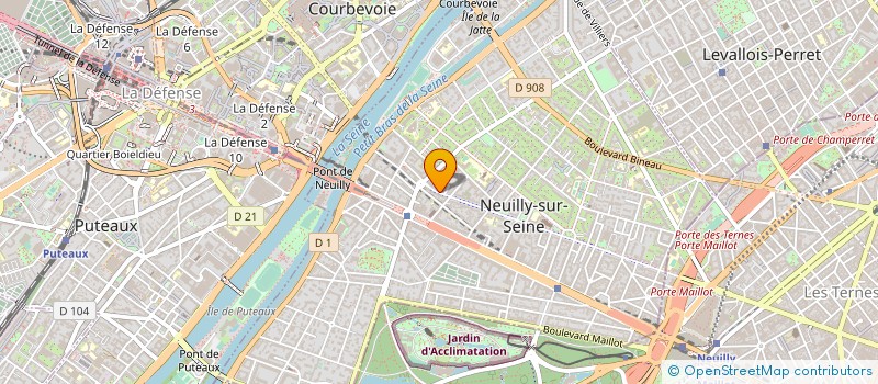 localisation de l'entreprise NATURACIL à NEUILLY-SUR-SEINE