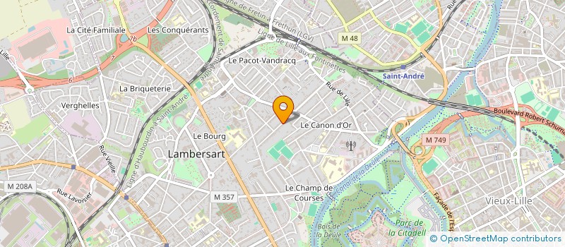localisation de l'entreprise NATURADEV à LAMBERSART