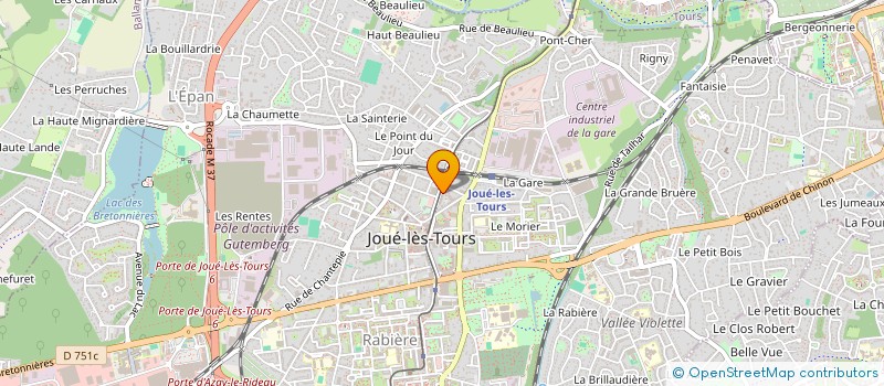 localisation de l'entreprise NATURAL ANIMALS à JOUE-LES-TOURS