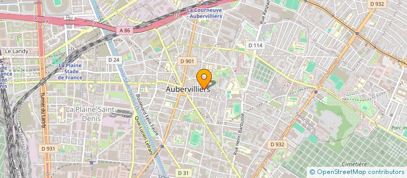 localisation de l'entreprise NATURAL BEAUTY à AUBERVILLIERS