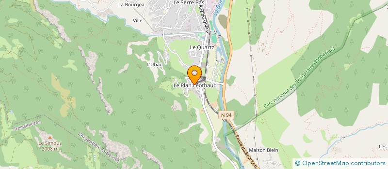 localisation de l'entreprise NATURAL INSTINCT à L'ARGENTIERE-LA-BESSEE