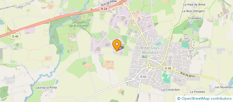 localisation de l'entreprise NATURAL INVEST  BREAL-SOUS-MONTFORT