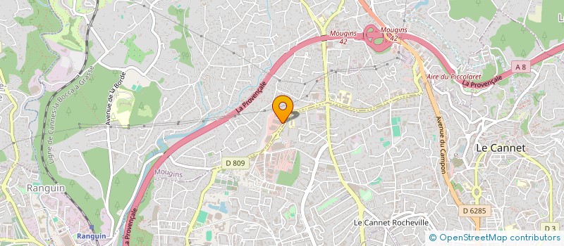 localisation de l'entreprise NATURAL MAKE'UP  MOUGINS