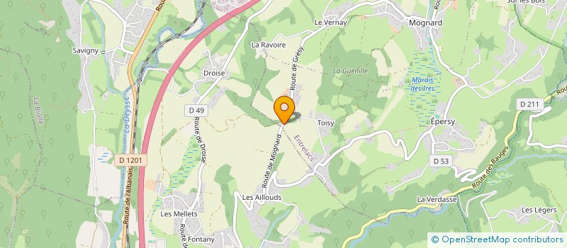 localisation de l'entreprise NATURAL PROJETS  ENTRELACS