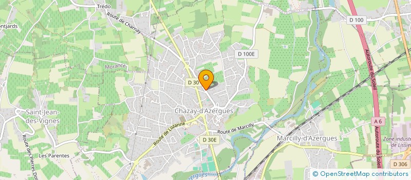 localisation de l'entreprise NATURAL SOURCE à CHAZAY-D'AZERGUES