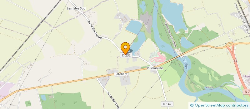 localisation de l'entreprise NATURAL WAKE PARK à PARAY-SOUS-BRIAILLES