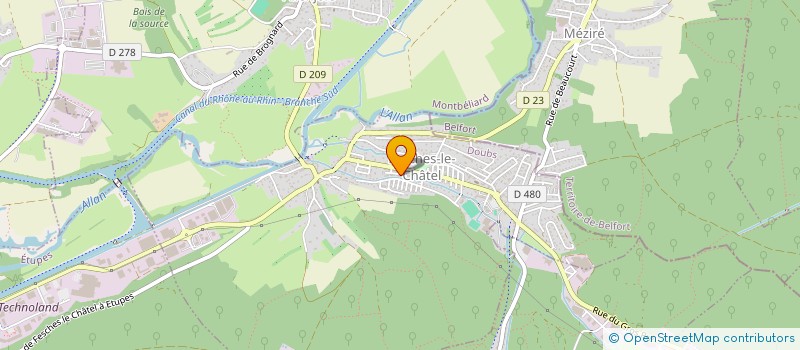 localisation de l'entreprise NATURALYS à FESCHES-LE-CHATEL