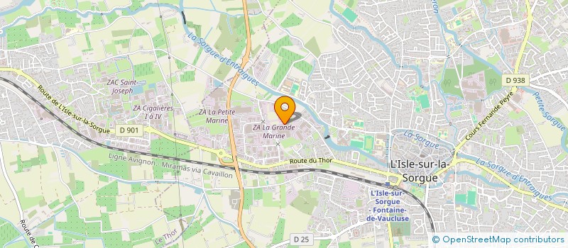 localisation de l'entreprise NATURALYS à L'ISLE-SUR-LA-SORGUE