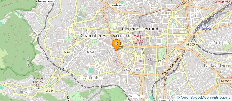 localisation de l'entreprise NATURAPHARM  CHAMALIERES