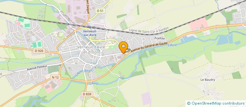 localisation de l'entreprise NATURE 27 à VERNEUIL D'AVRE ET D'ITON