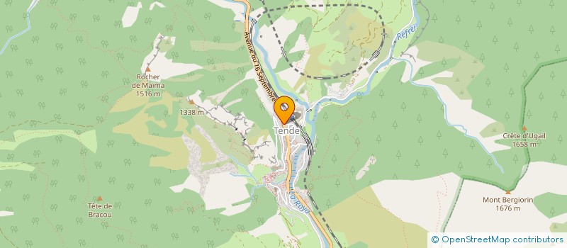 localisation de l'entreprise NATURE A PART  TENDE