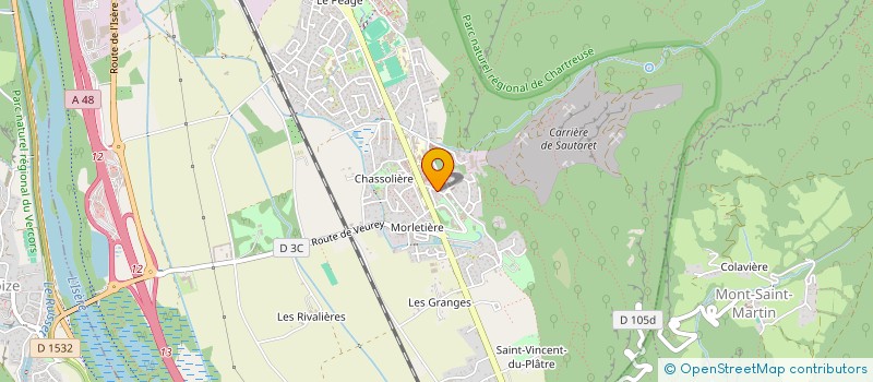 localisation de l'entreprise NATURE ALPES PAYSAGE  VOREPPE