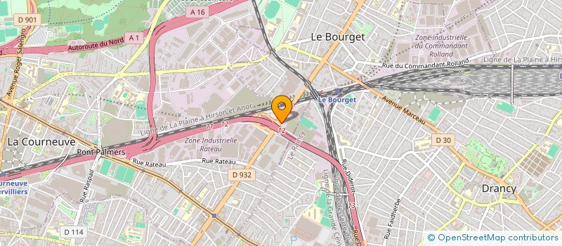 localisation de l'entreprise NATURE B à LA COURNEUVE