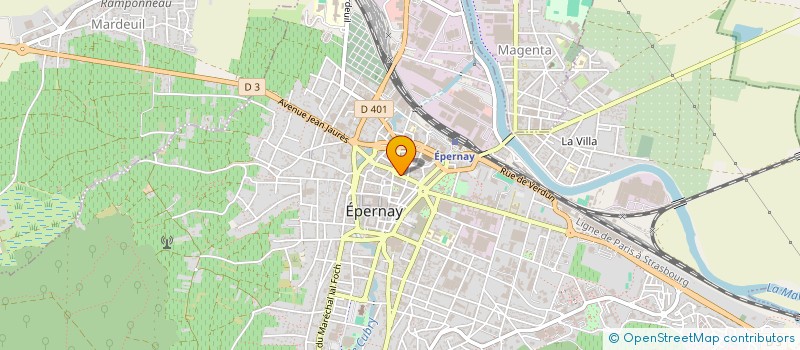 localisation de l'entreprise NATURE & BIO  EPERNAY